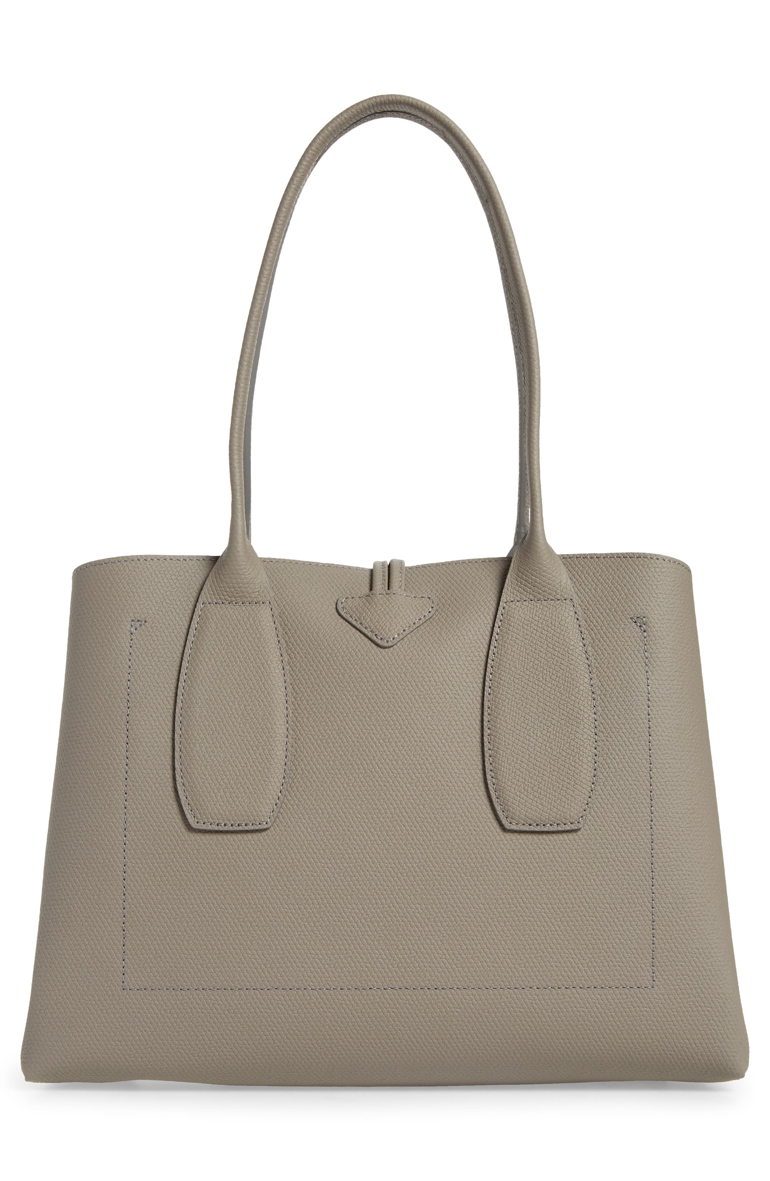 Longchamp Roseau Leather Shoulder Tote, Alternate, color, 