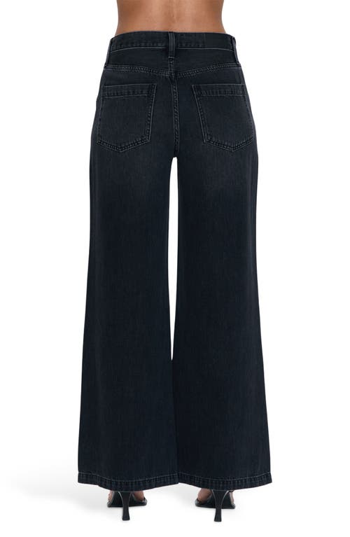 Pistola Jadyn High Waist Wide Leg Jeans In Black
