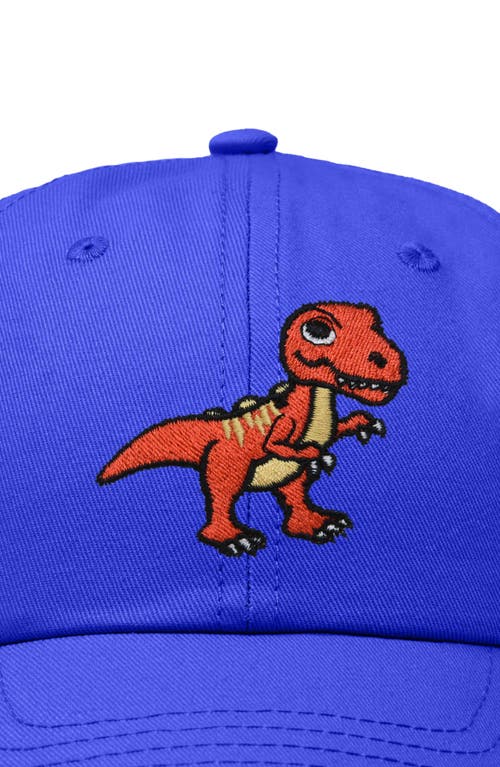 Dalix T-rex Embroidered Casual Cap In Royal Blue