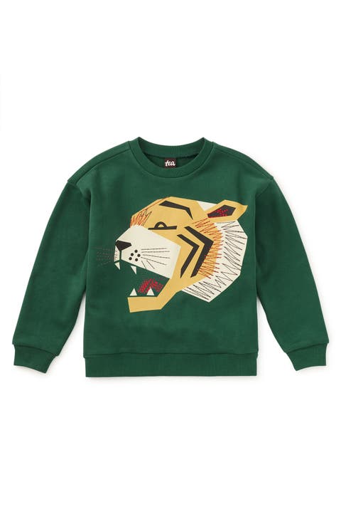 Embroidered Tiger Popover (Baby)