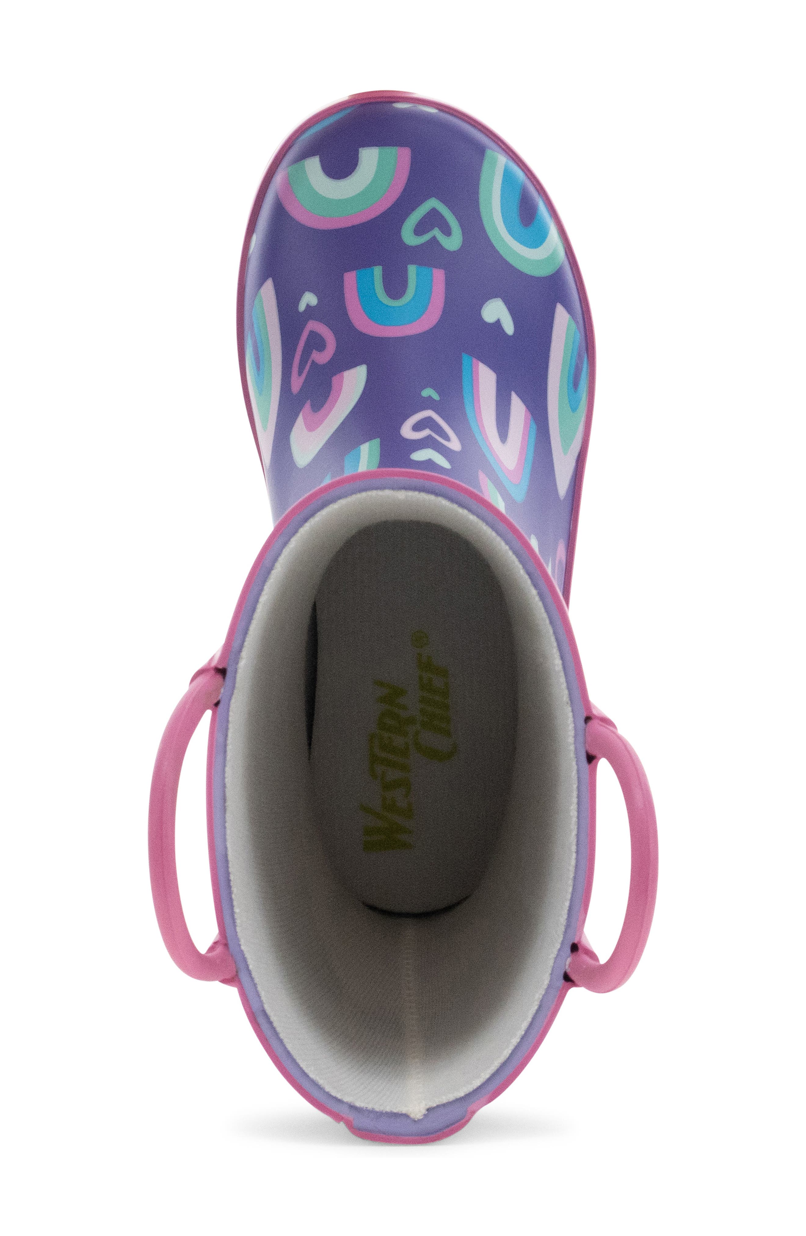 Kids' Heart Splash Rain Boot, Alternate, color, PURPLE