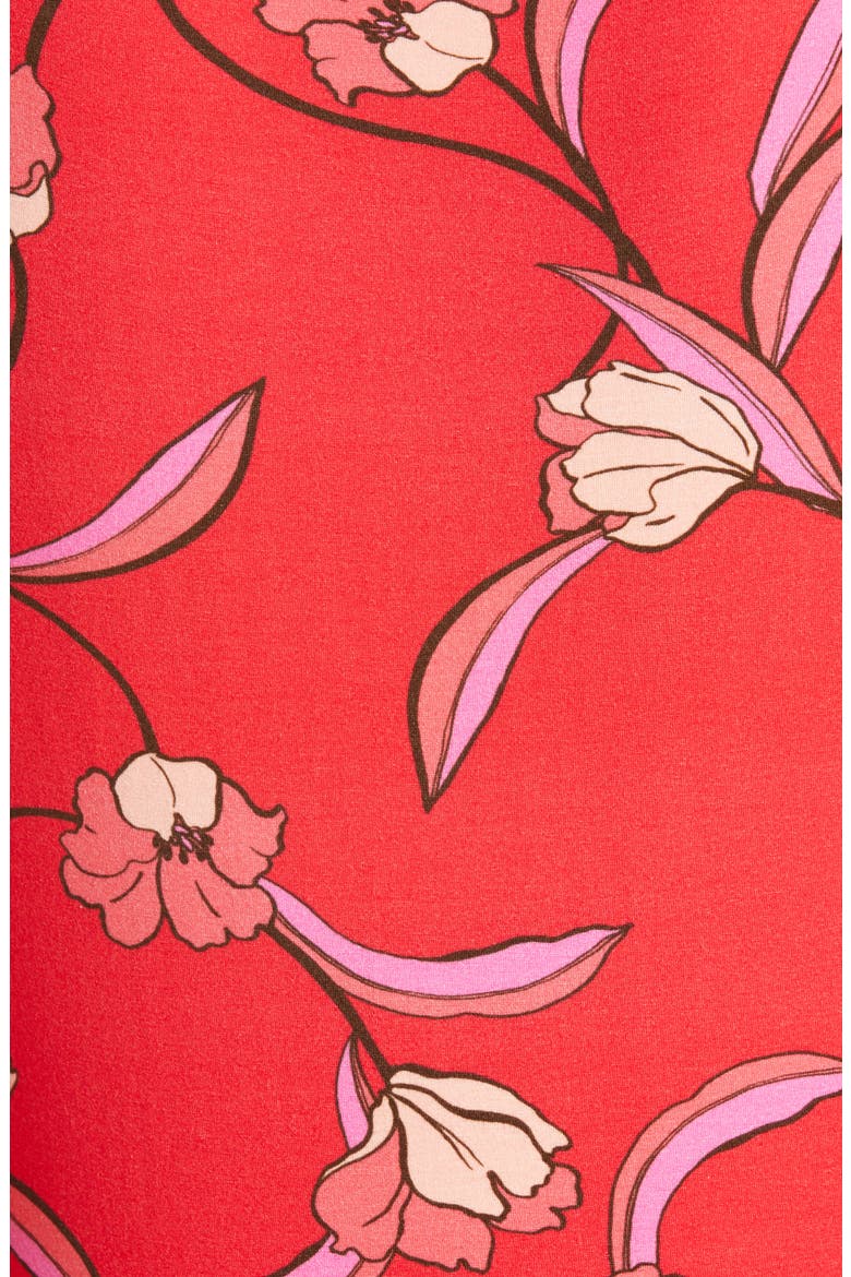 Spring Floral Jersey Top, Alternate, color, POPPY MULTI
