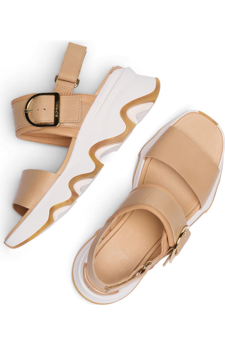 SOREL Kinetic Impact Wedge Slide Sandal, Alternate, color, Honest Beige/ Sea Salt