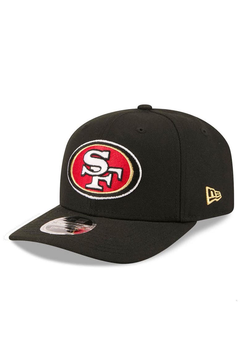 Men's New Era Black San Francisco 49ers 80th Anniversary 9SEVENTY Adjustable Hat, Alternate, color, Black