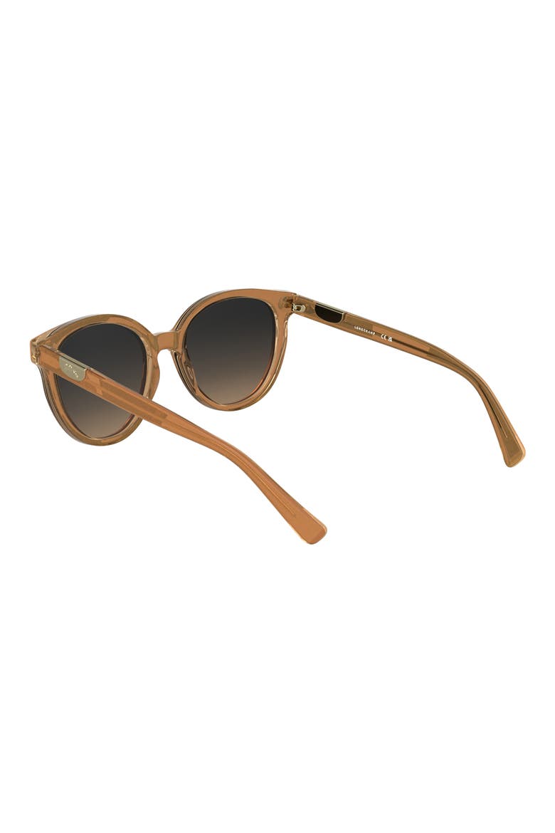 Le Pliage 52mm Gradient Round Sunglasses, Alternate, color, GLITTER ORANGE
