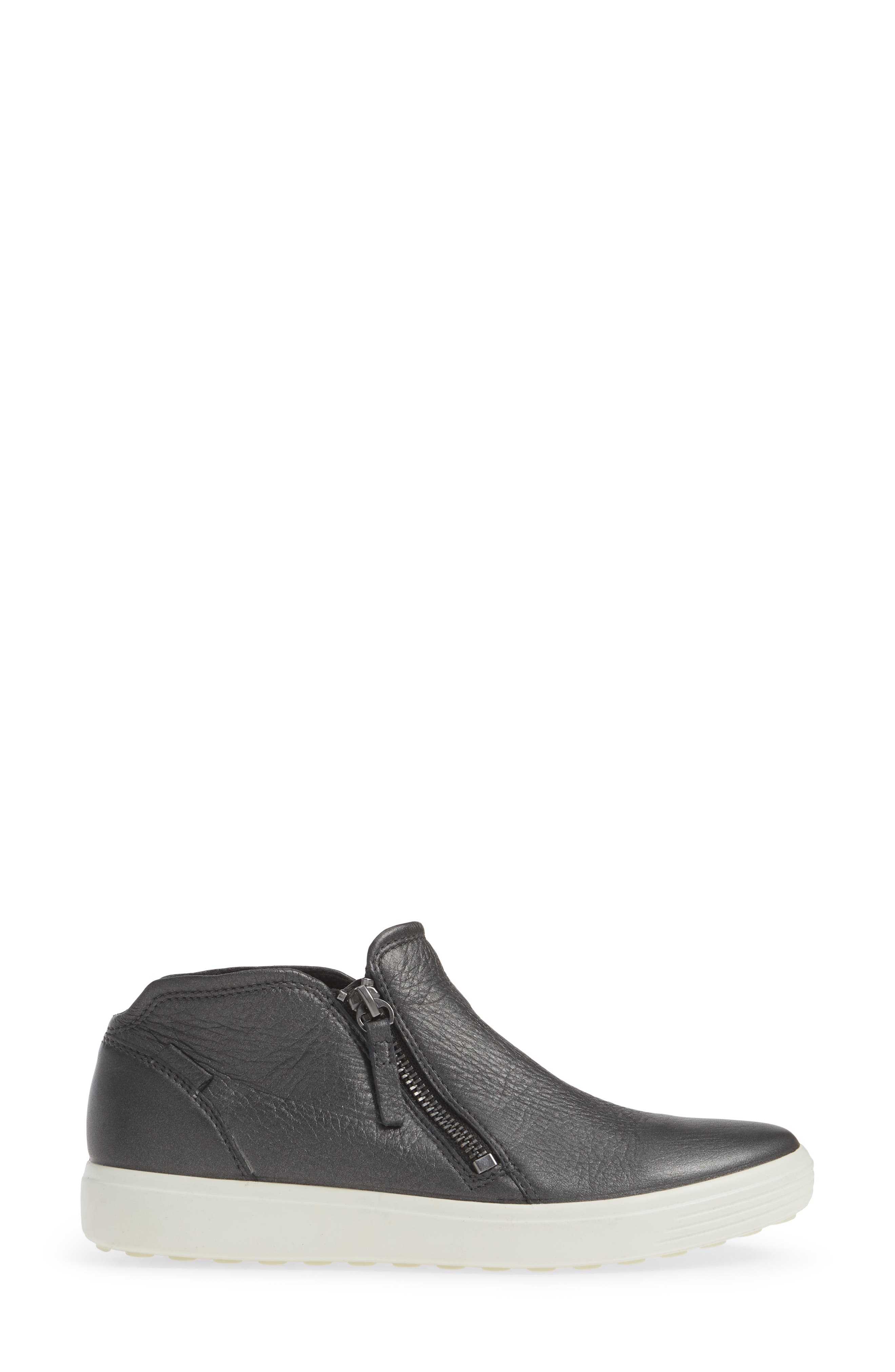 Soft 7 High Top Sneaker, Alternate, color, BLACK/ DARK SHADOW LEATHER