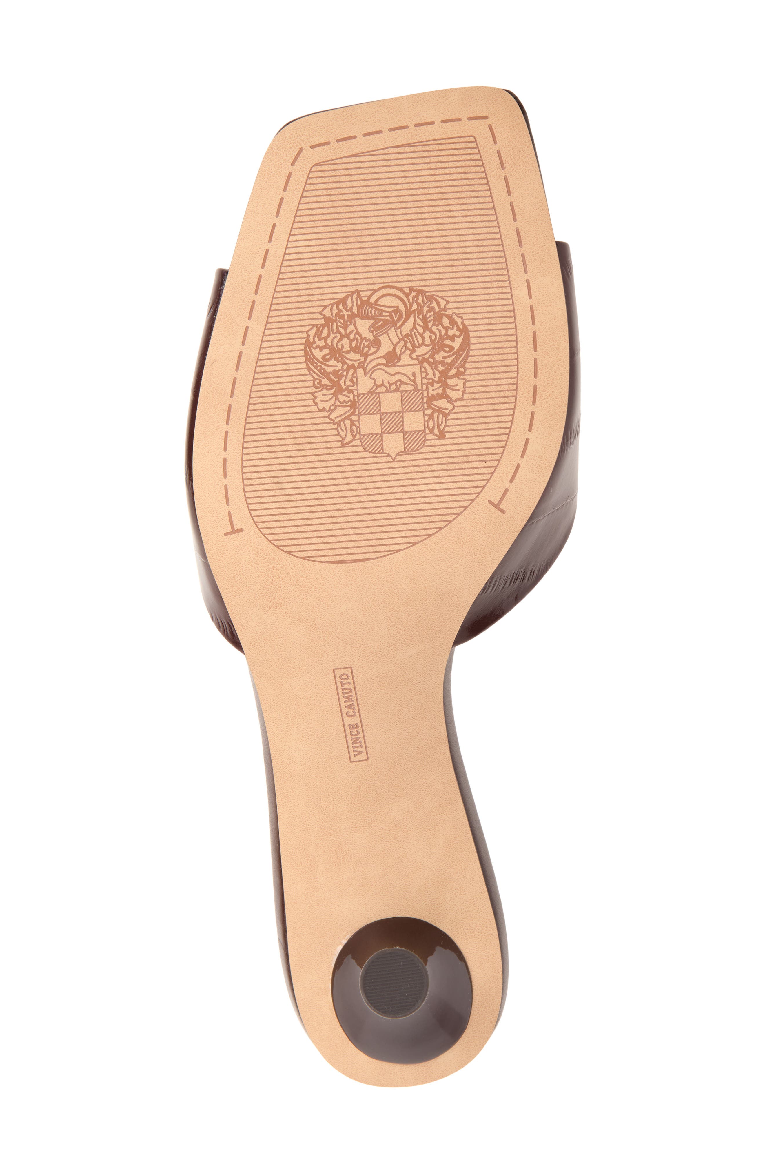 Veblee Leather Slide Sandal, Alternate, color, POMEGRANATE