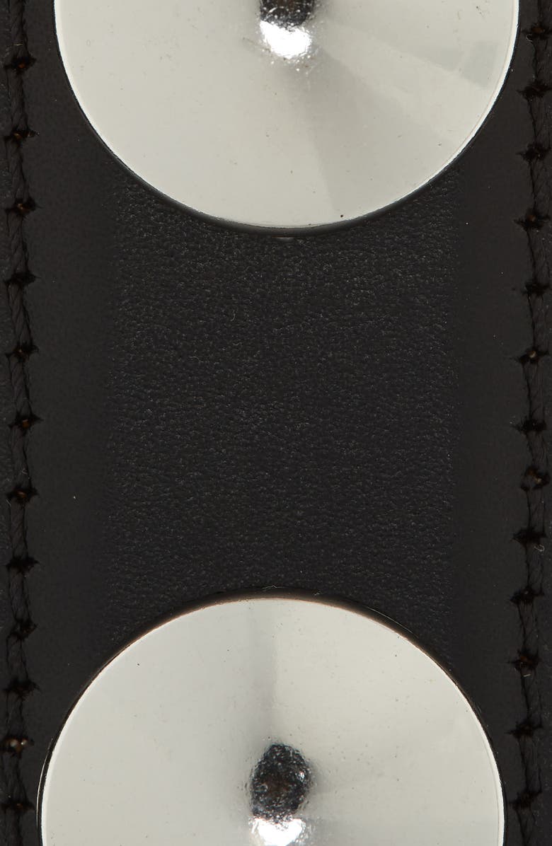 Khaite Hugo Studded Leather Belt, Alternate, color,
