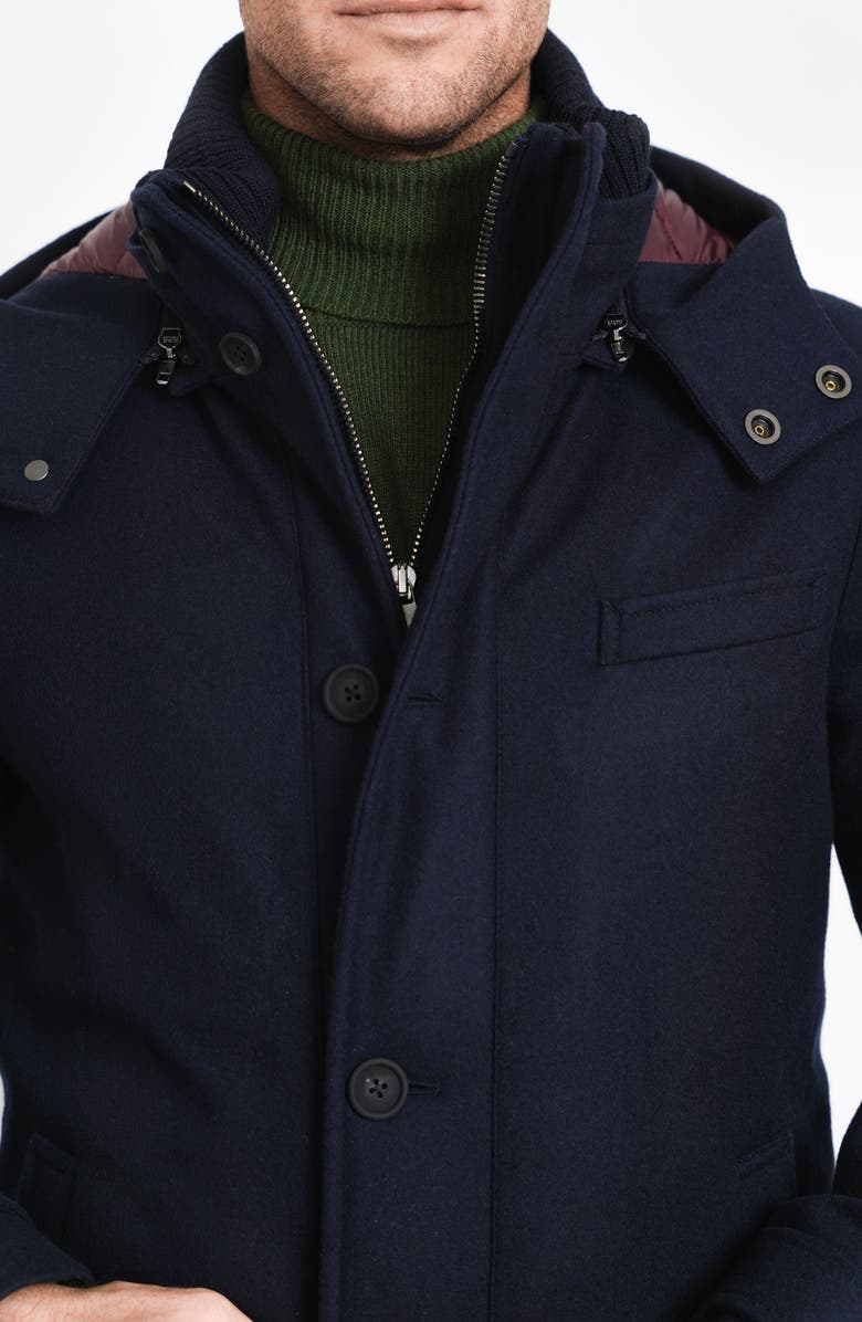 Norwegian Wool City Active Waterproof 750 Fill Power Down Coat with Removable Hood, Alternate, color, 