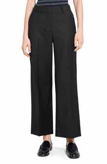 Theory Sleek Flannel Straight Classic Pants
