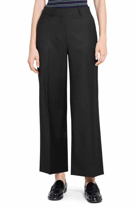 Theory Sleek Flannel Straight Classic Pants