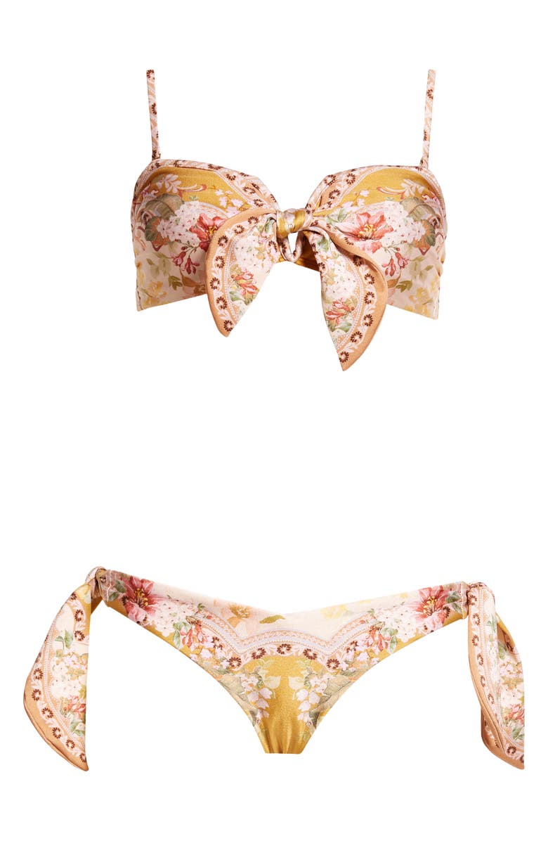 Zimmermann Wylie Scarf Tie Two-Piece Swimsuit, Alternate, color, 