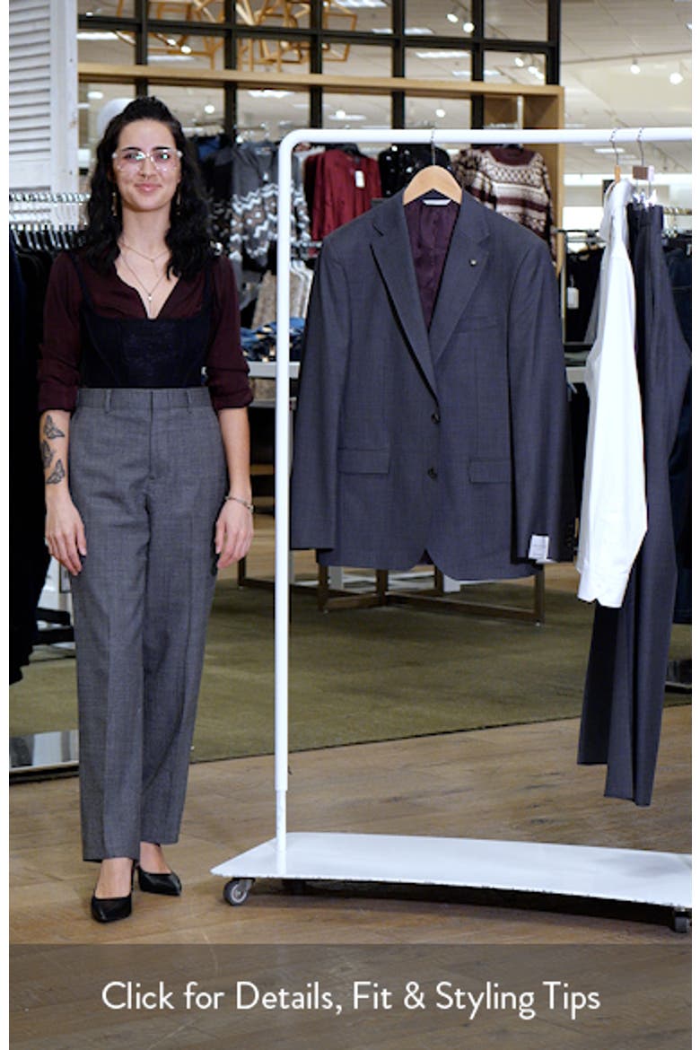 Esprit Charcoal Grey Bird's Eye Super 120s Wool Suit video