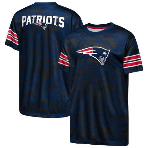 Youth Outerstuff  Navy New England Patriots Slant Route Performance T-Shirt