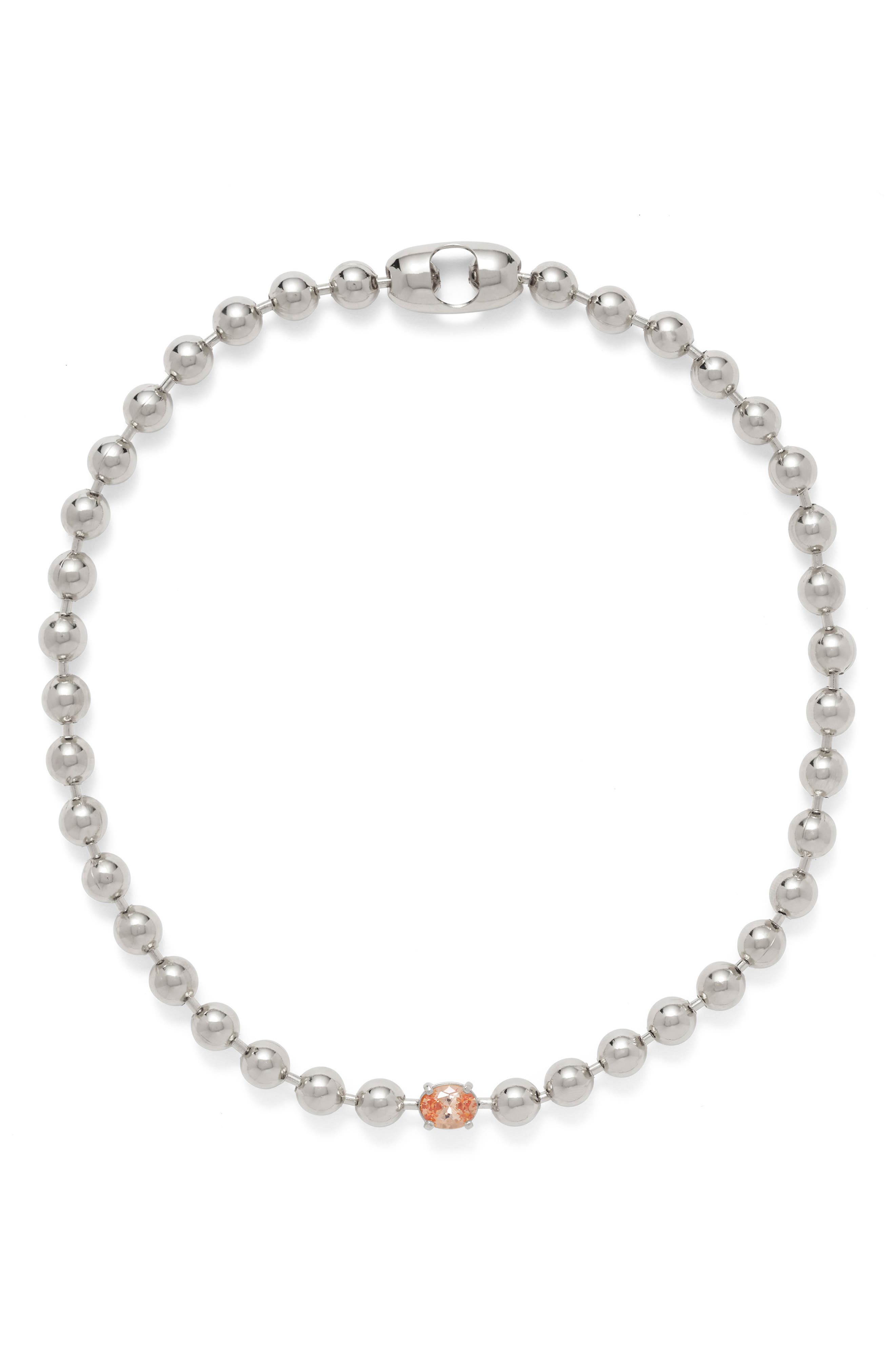 SILVER/ PEACH