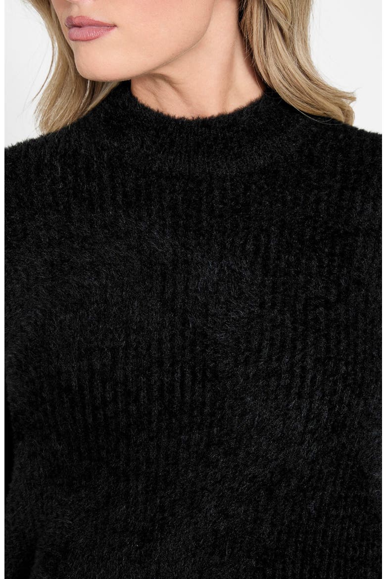 Torri Mock Neck Tunic Sweater, Alternate, color, BLACK-BLACK
