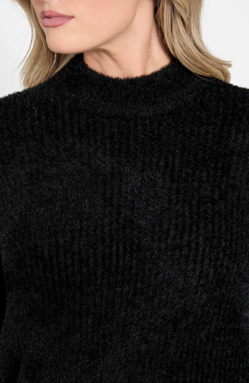 Guess Torri Mock Neck Tunic Sweater In Black