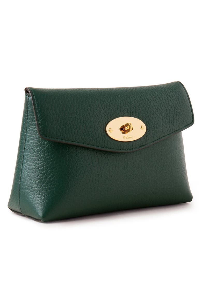 Darley Leather Cosmetics Pouch, Alternate, color, MULBERRY GREEN