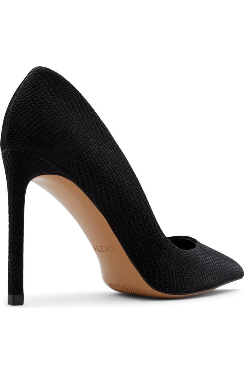 ALDO Lala Snakeskin Embossed Pointed Toe Pump, Alternate, color,