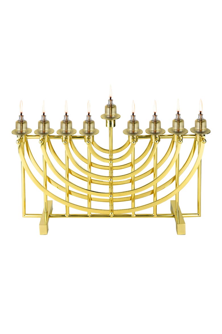 Suspended Menorah, Alternate, color, GOLD