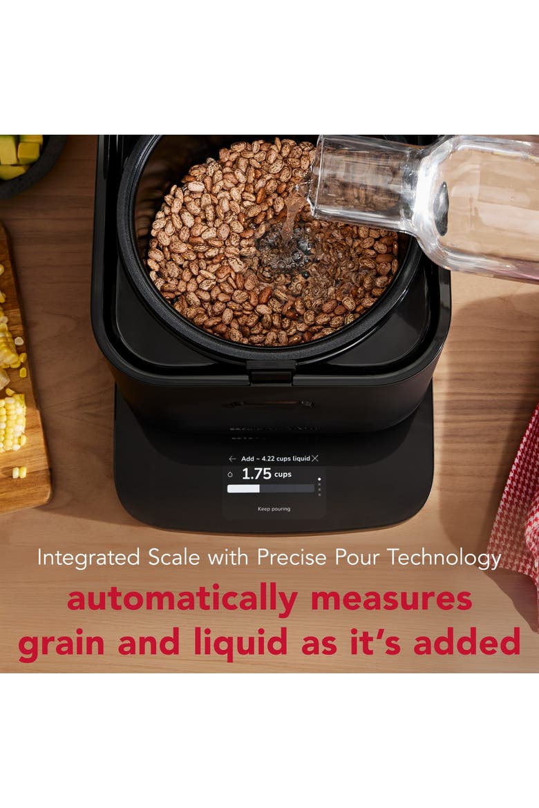 Compact Grain and Rice Cooker, Alternate, color, Black Matte