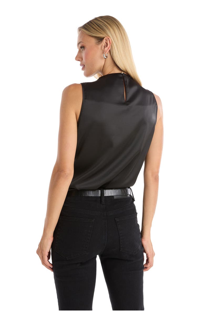 The Noli Shop Mara Silky Top, Alternate, color, Black