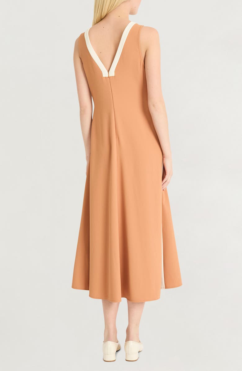 Luxely Stripe V-Neck Maxi Dress, Alternate, color, Hazel