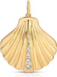 EF Collection Jumbo Diamond Shell Pendant