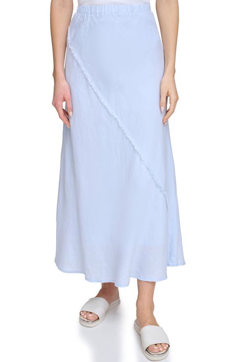 Linen Midi Skirt