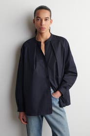 COS Grandad-Collar Cotton Shirt