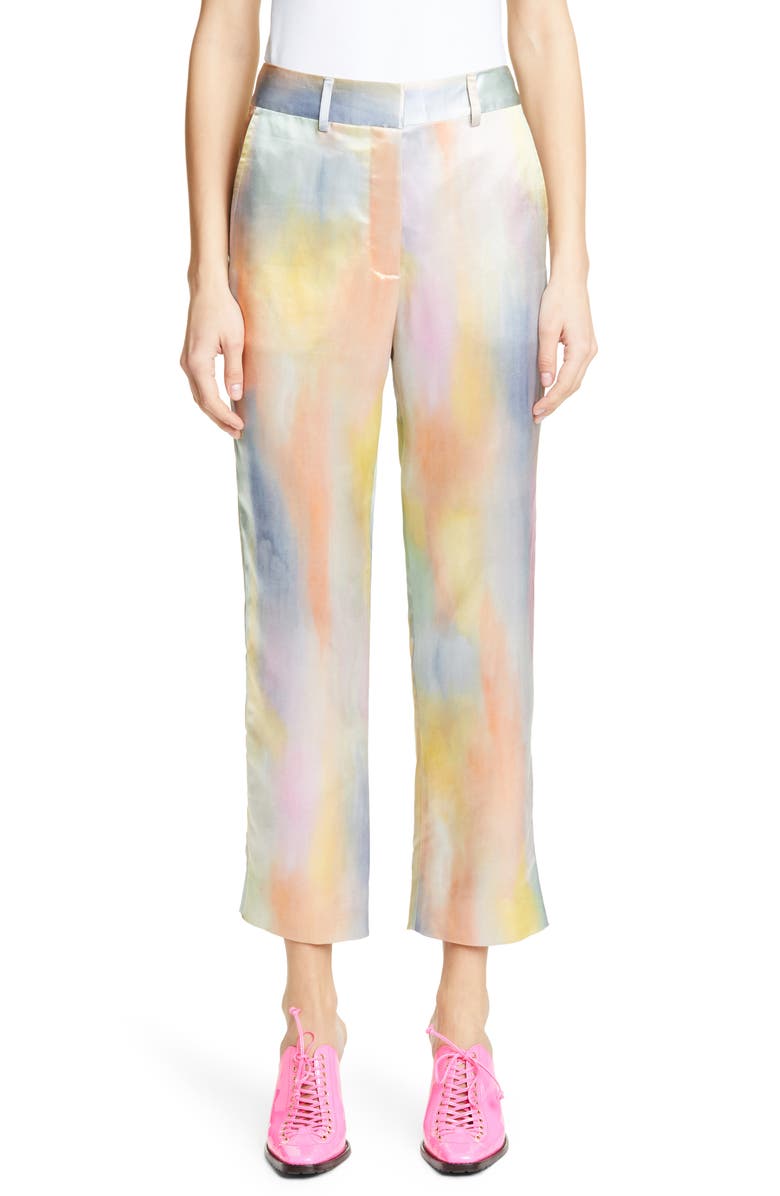 Sies Marjan Tie Dye Satin Pants, Main, color, 