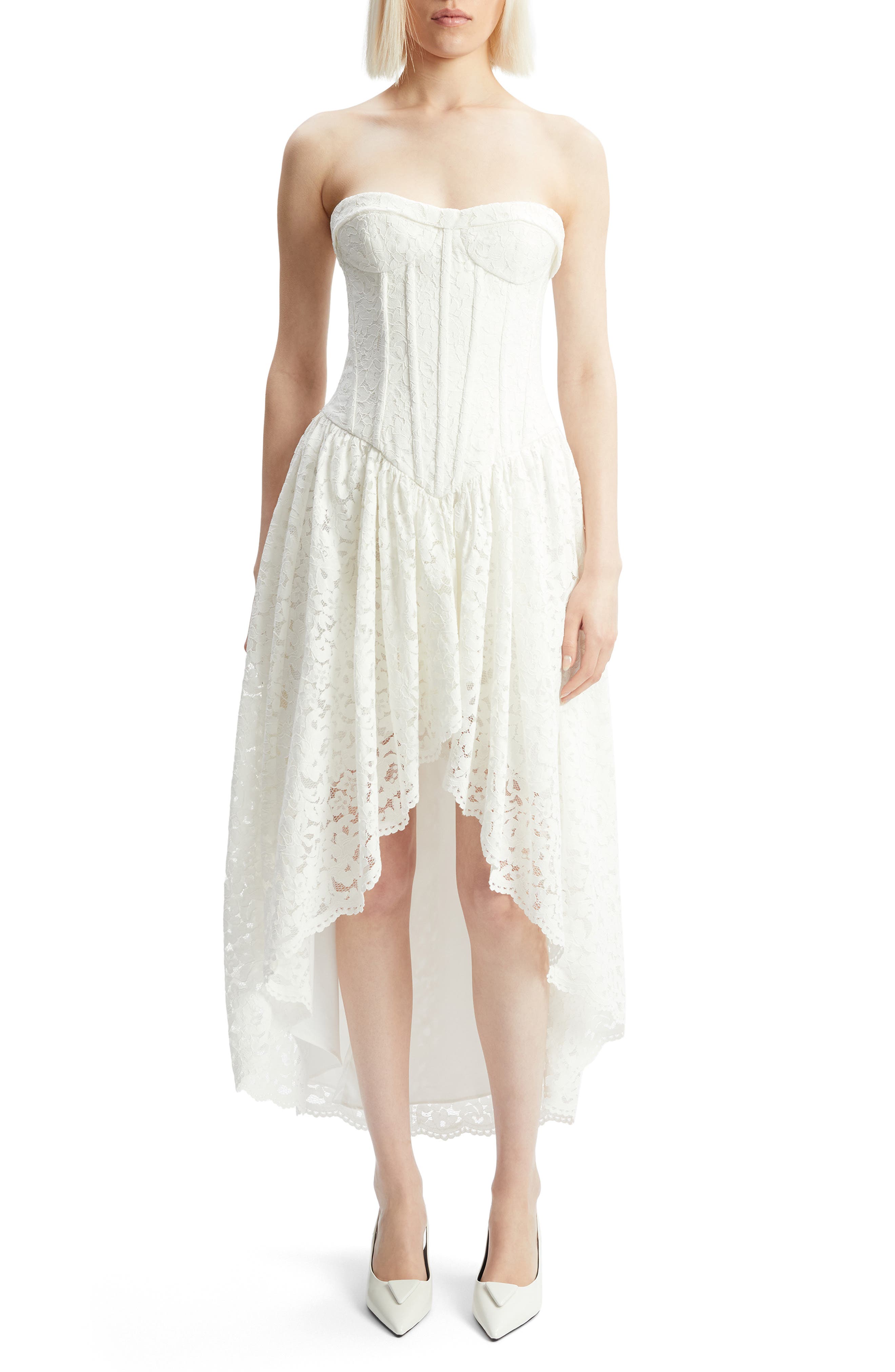 Bardot Felicidad Strapless Lace Dress