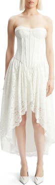 Bardot Felicidad Strapless Lace Dress