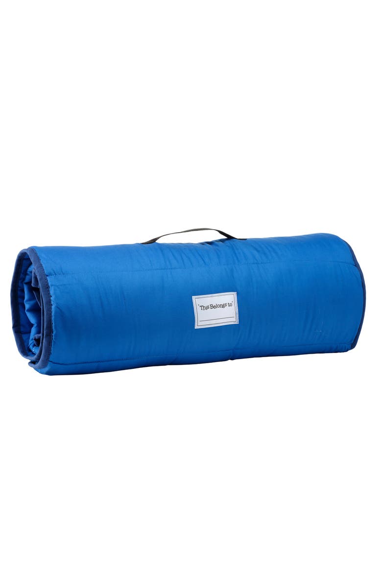 Space Galaxy Soft Toddler Nap Mat with Pillow & Blanket, Alternate, color, Blue