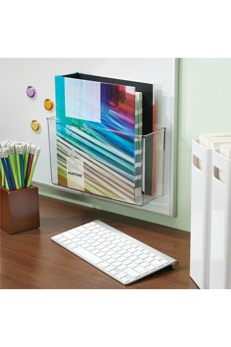 Adhesive Organizer Bin for Kitchen - Set of 2 - Clear, Alternate, color, Clear