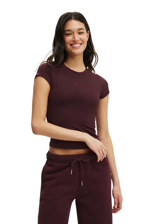 Cotton On Body Active Ultra Soft Fitted Tshirt In Brown