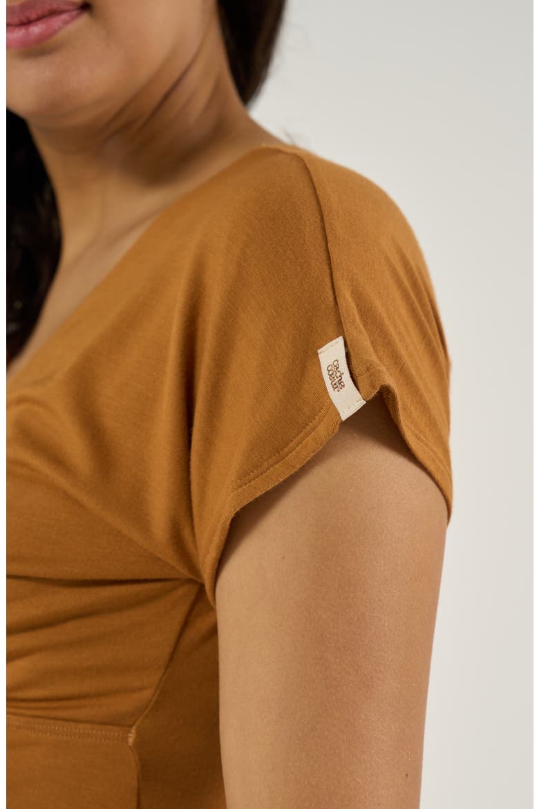 Maternity and nursing top Celia, Alternate, color, Cumin