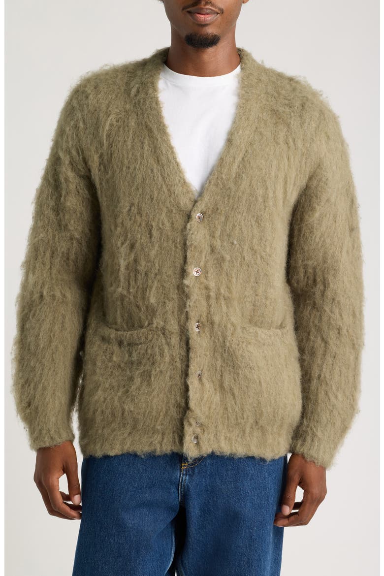 Patron Cardigan, Alternate, color, TEA LEAF