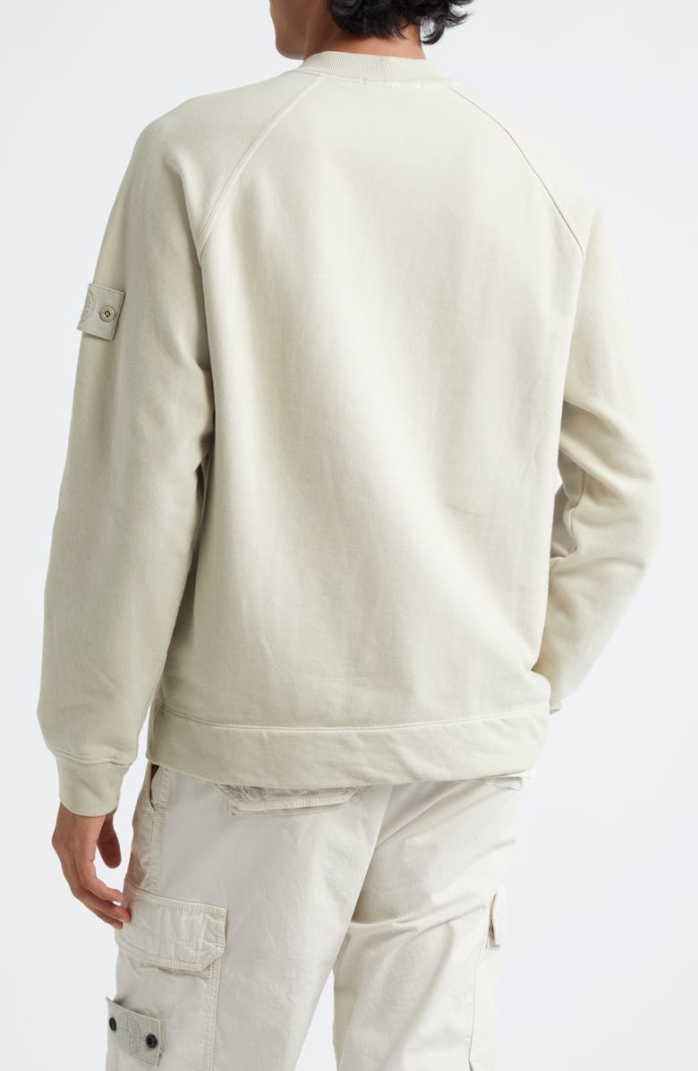 Stone Island Compass Logo Fleece Sweatshirt, Alternate, color, 