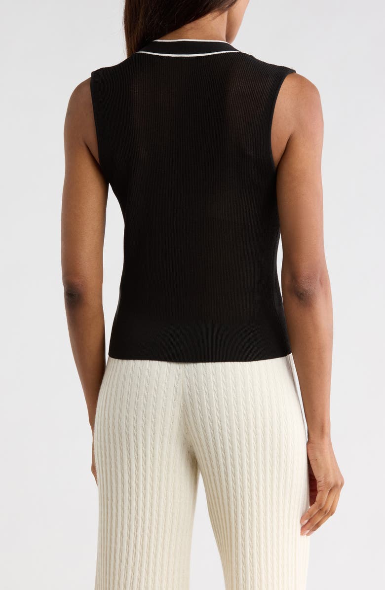 FRAME The Varsity Sweater Vest, Alternate, color, Black Multi