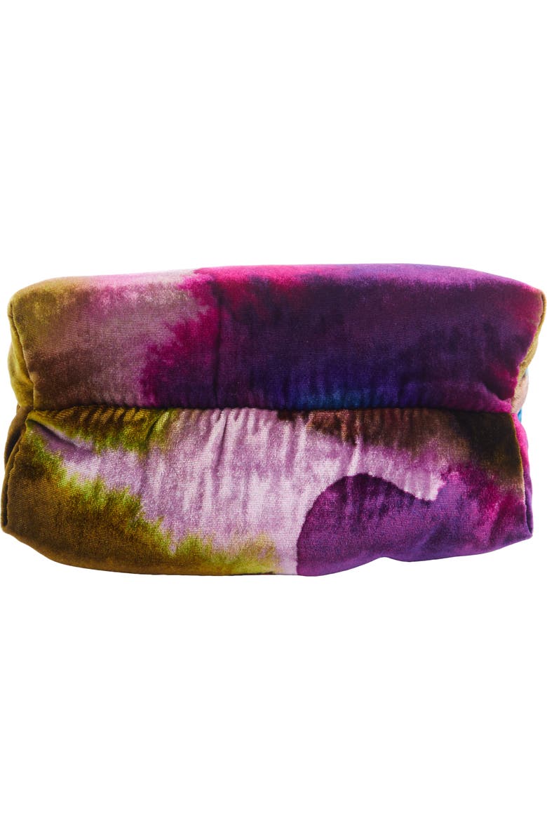 Dries Van Noten Small Knot Handle Tie Dye Velvet Shoulder Bag, Alternate, color,