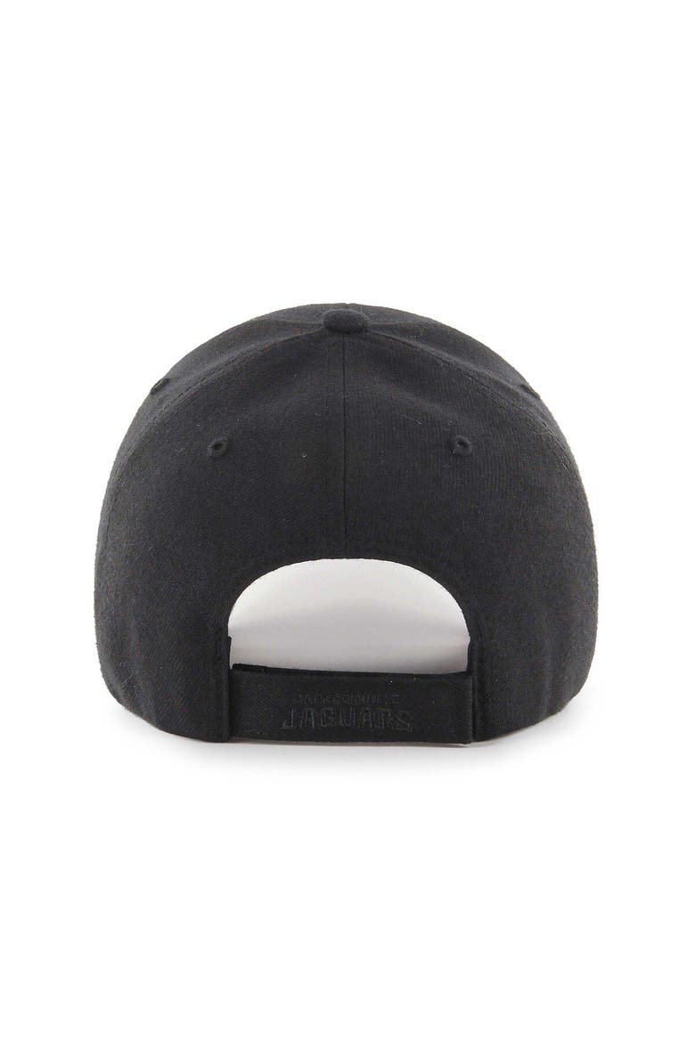 Men's '47 Black Jacksonville Jaguars  Tonal MVP Adjustable Hat, Alternate, color, Black