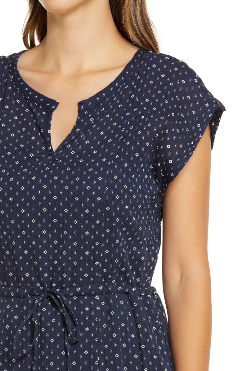 Caslon<sup>®</sup> Print Flutter Sleeve Maxi Dress, Alternate, color, 