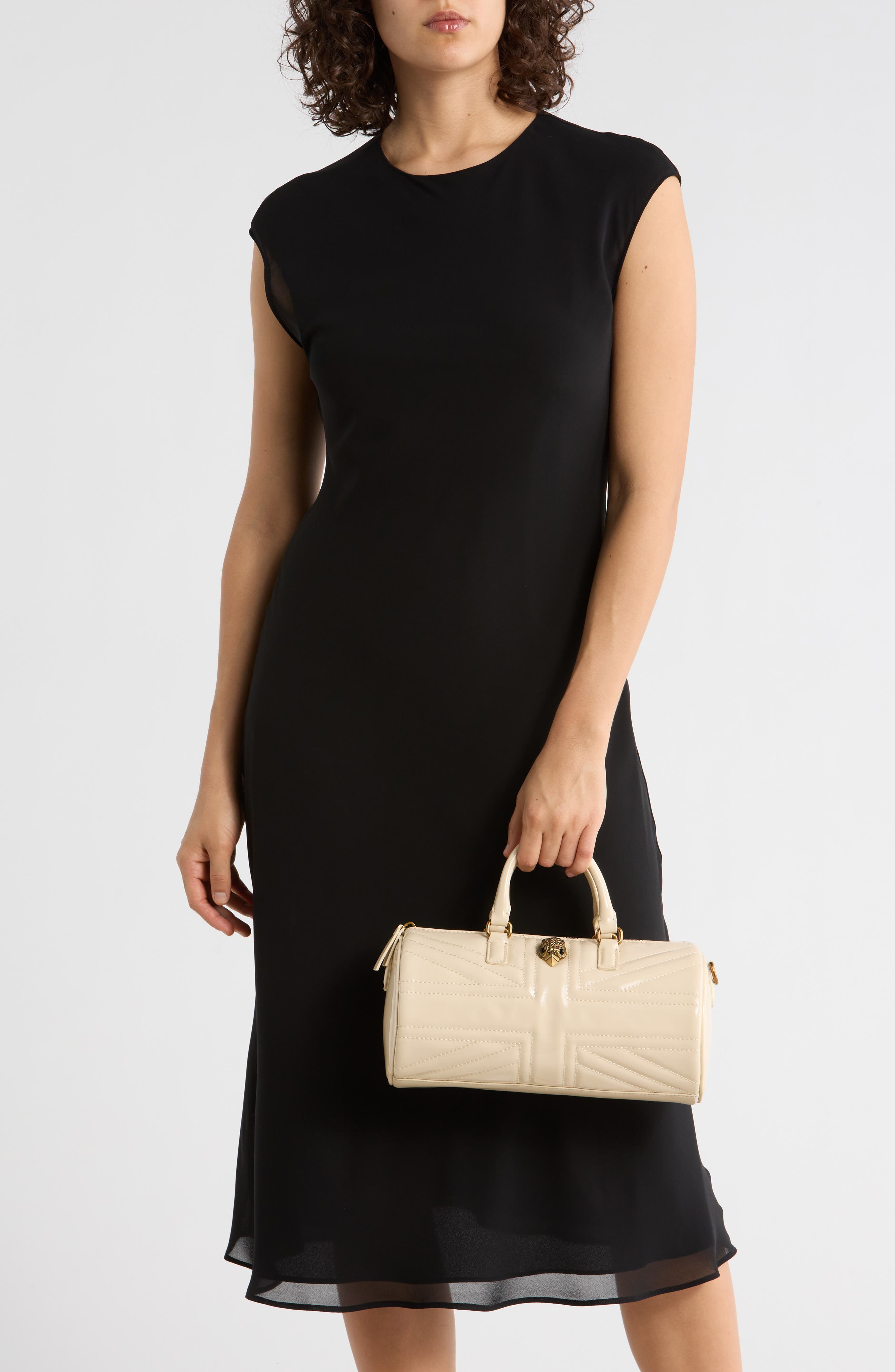 Kurt Geiger London Kengsinton UJ Barrel Bag, Alternate, color, Cream