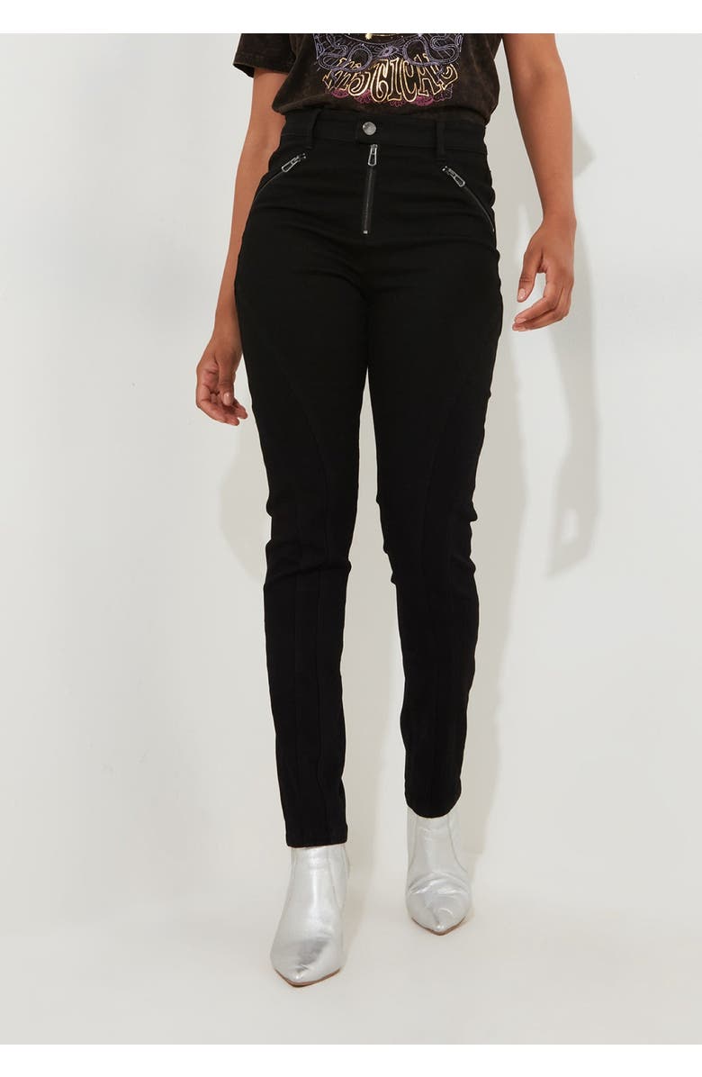 Joe Browns Stretch Denim Rocker Skinny Jean, Alternate, color, Black