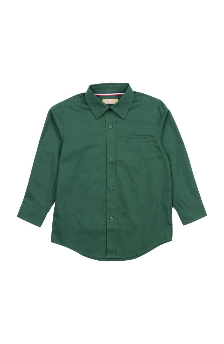 Leveret Boys Long Sleeve Dress Shirt, Main, color, Green