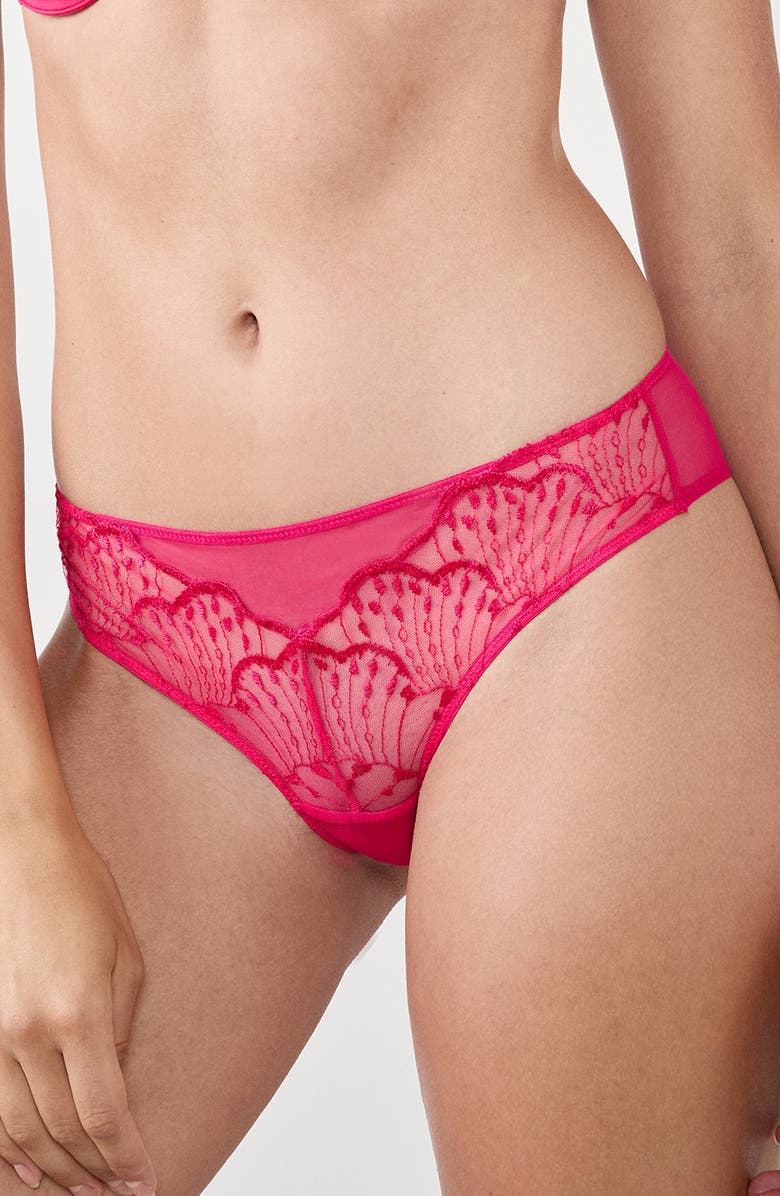 Etam Nayade Hipster Panties, Alternate, color, Petunia