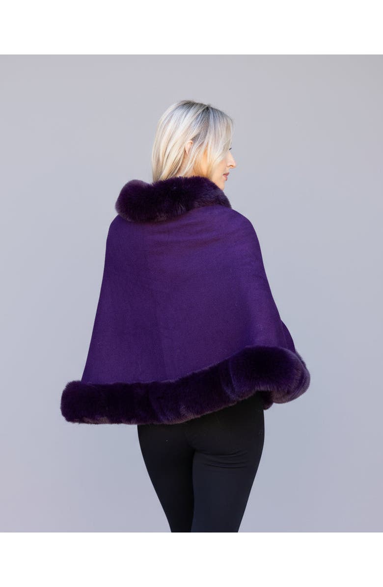 Le Fafo Jiana Wrap Cape, Alternate, color, Dark Purple