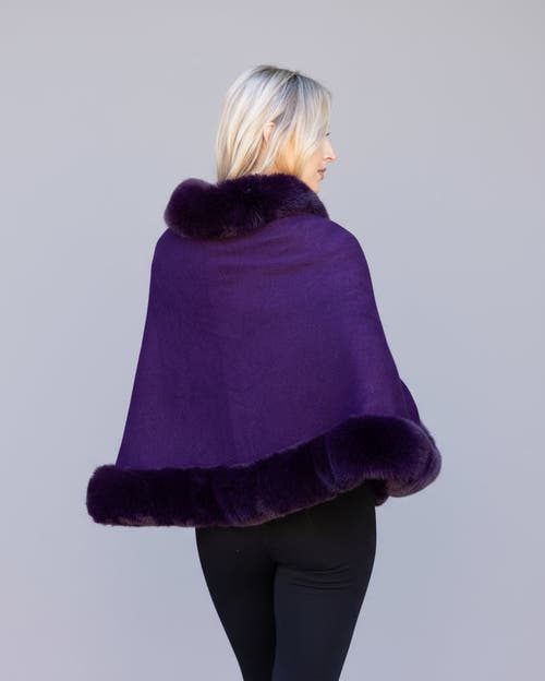 Le Fafo Jiana Wrap Cape In Purple