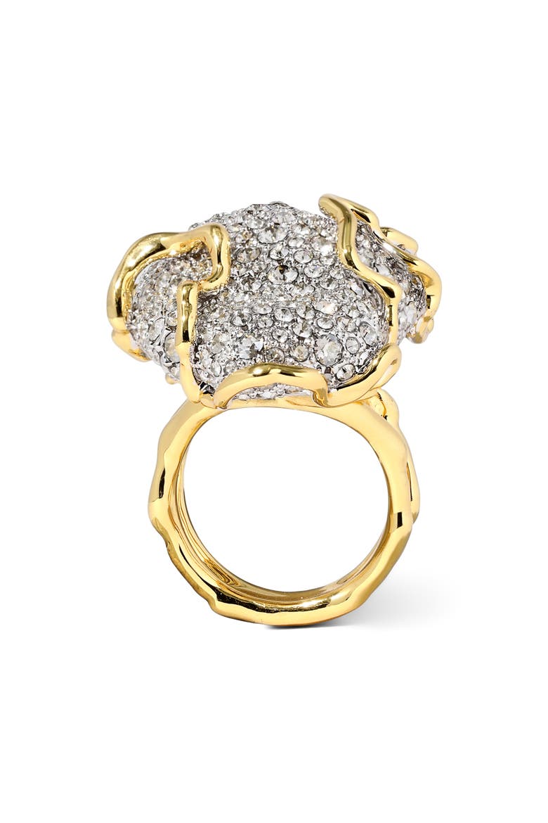 Solanales Pavé Pebble Ring, Alternate, color, CRYSTALS
